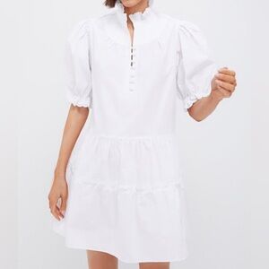 Tuckernuck Pomander Place White Selena Mini Dress Sz S NWT